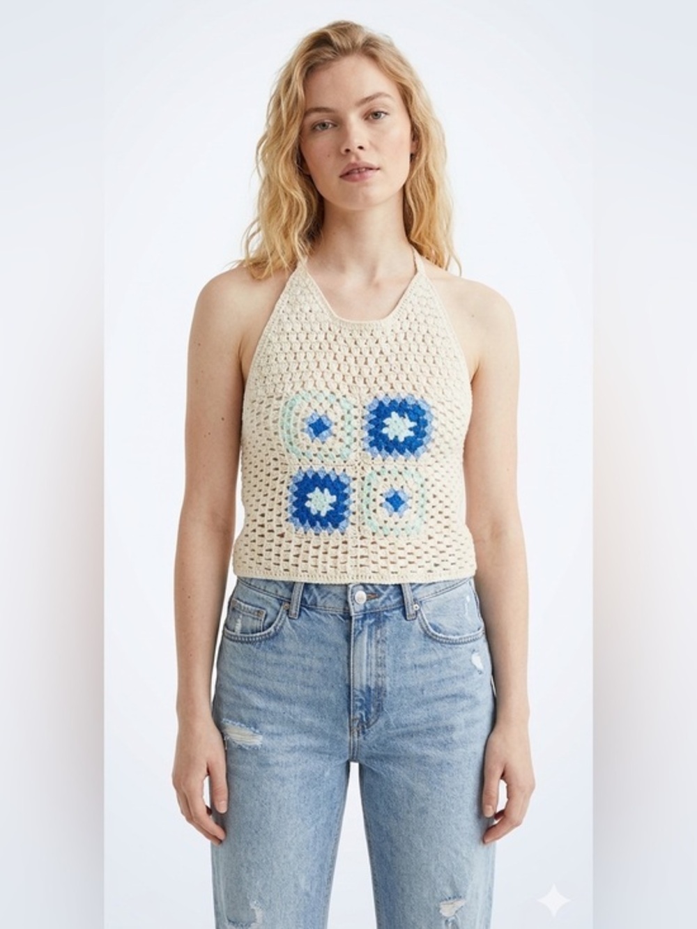 New H&M | Crochet Halter Top